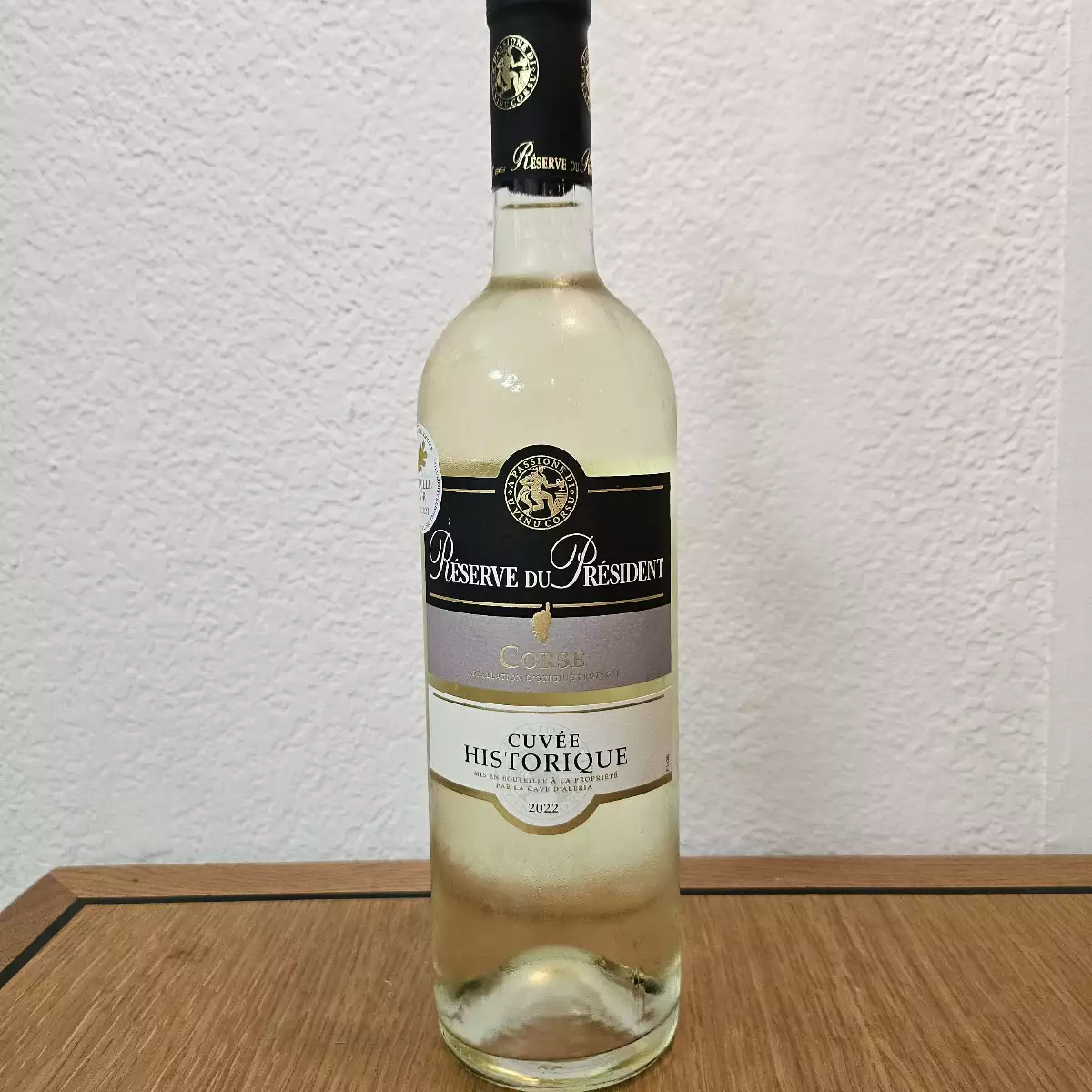 Vin blanc RESERVE DU PRESIDENT 2022 75CL